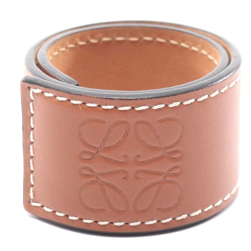 Loewe Anagram Leather Slap Bracelet
